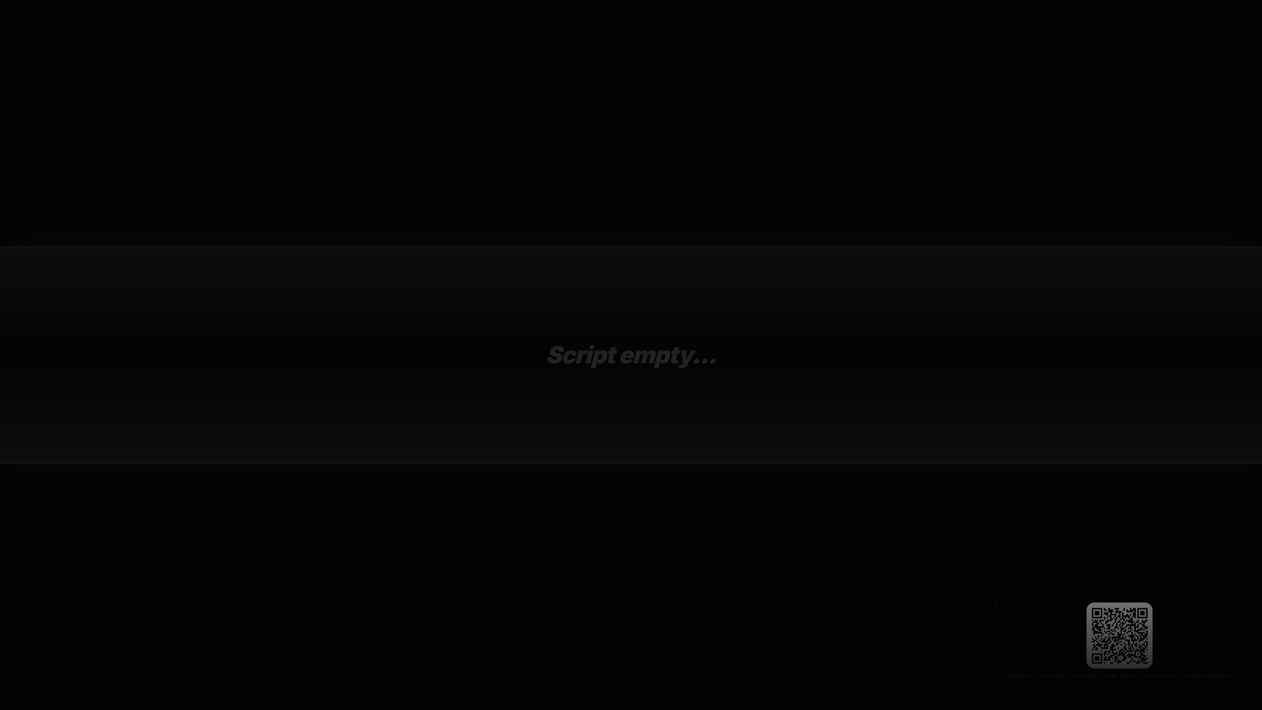 ProPrompter Talent View vor Show Start mit QR Code für Remote Pairing